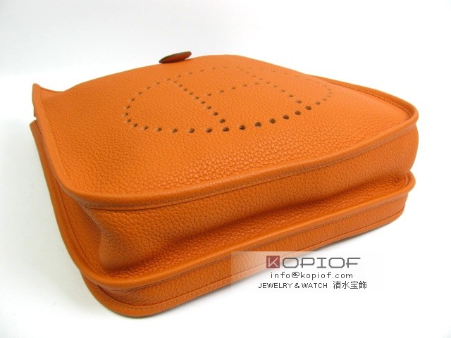 エルメス エヴリン スーパーコピー(トロワ)PM トリヨンクレマンス オレンジ(金具シルバー) her116